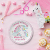Einhorn- und Regenbogen-Party 7" oder 9"-Papier-Te Pappteller (Party)