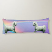 Einhorn und Regenbogen Seitenschläferkissen (Rückseite)