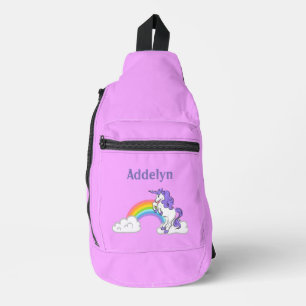 Einhorn- und Regenbogenformbeutel Crossbody Bag