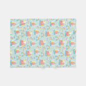 Einhorn- und Regenbogenmuster Fleecedecke (Vorderseite (Horizontal))