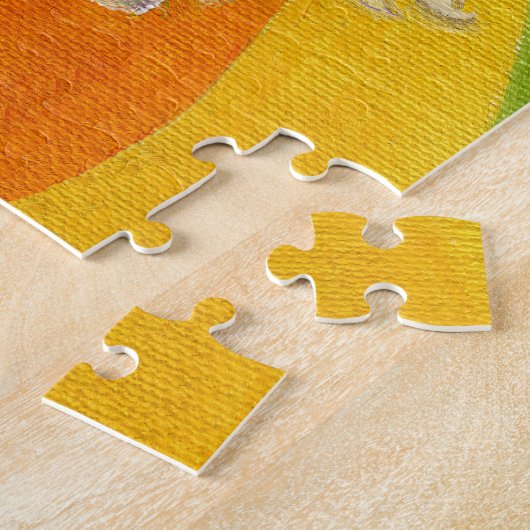 Einhorn- und Regenbogenpuzzlespiel Puzzle (Seite)