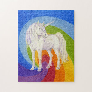 Einhorn- und Regenbogenpuzzlespiel Puzzle