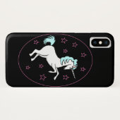 Einhorn und rosa Sterne Case-Mate iPhone Hülle (Rückseite (Horizontal))