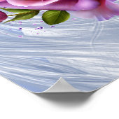 Einhorn und Rose Poster (Ecke)