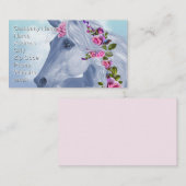 Einhorn und Rose Visitenkarte (Vorne/Hinten)