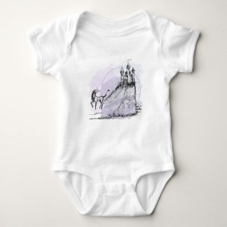 Einhorn und Schloss Baby Strampler