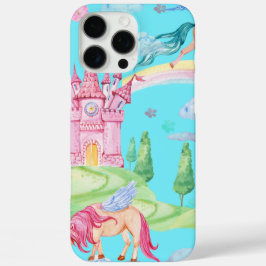 Einhorn und Schloss iPhone 16 Pro Max Hülle