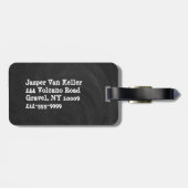 Einhorn und Schloss in den Wolken Gepäckanhänger (Rückseite horizontal)