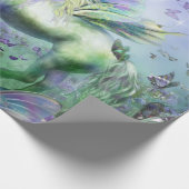 Einhorn und Schmetterlinge Geschenkpapier (Ecke)