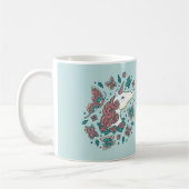 Einhorn und Schmetterlinge Kaffeetasse (Links)