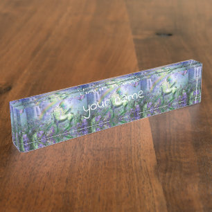 Einhorn und Schmetterlinge Namensplakette