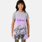 Einhorn und Schmetterlinge Personalisiert Schürze (Insitu)