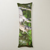 Einhorn und Schmetterlinge Seitenschläferkissen (Rückseite (Vertikal))