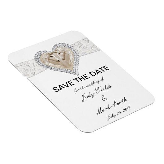 Einhorn und Spitze speichern das Datumsfenster Magnet (Rechte Seite)