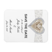 Einhorn und Spitze speichern das Datumsfenster Magnet (Horizontal)