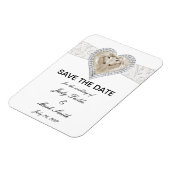 Einhorn und Spitze speichern das Datumsfenster Magnet (Linke Seite)