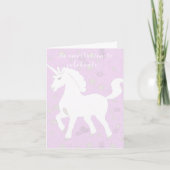 Einhorn und Sterne 1. Geburtstag Einladung (Vorderseite)