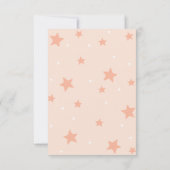 Einhorn und Sterne flach Dankeskarte (Rückseite)