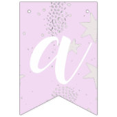 Einhorn und Sterne Geburtstag Wimpelkette (Dritte Fahne)