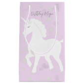 Einhorn und Sterne Kleine Geschenktüte (Vorderseite)