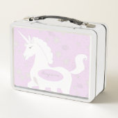 Einhorn und Sterne Metall Brotdose (Rückseite)