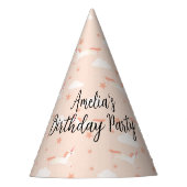 Einhorn und Sterne Partyhütchen (Vorderseite)