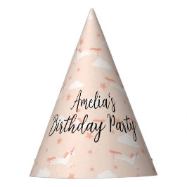 Einhorn und Sterne Partyhütchen