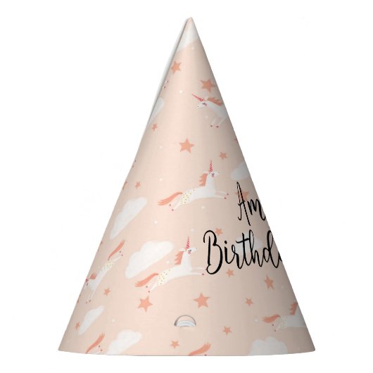 Einhorn und Sterne Partyhütchen (Links)