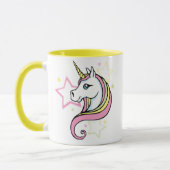 Einhorn und Sterne Tasse (Links)