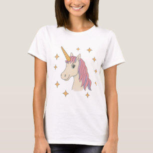 Einhorn- und SternenGlitzern T-Shirt