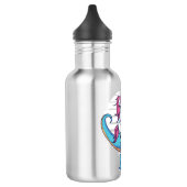 Einhorn und T-Rex Edelstahlflasche (Links)
