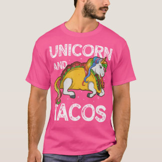 Einhorn und Tacos Regenbogen-Taco-Squad-Party T-Shirt