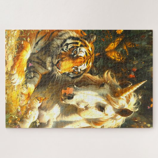 Einhorn und Tiger Puzzle (Horizontal)