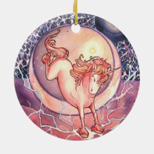 Einhorn, Universum Keramikornament (Hinten)