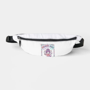 Einhorn-Unordentlicher-Bun-Einhorn-Mama-Retro-Stil Bauchtasche