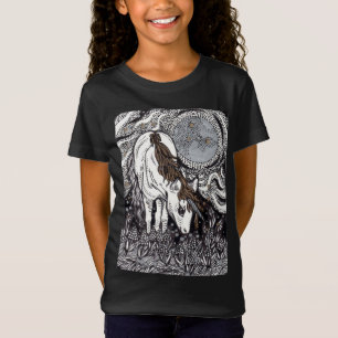 Einhorn unter dem Mond T-Shirt