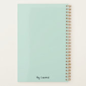 Einhorn unter Regenbogen & unter den Herzen Planer (Rückseite)