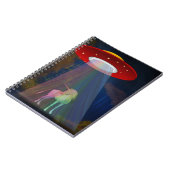 Einhorn unter UFO-Regenbogenbeam am Night, ZKoA Notizblock (Linke Seite)