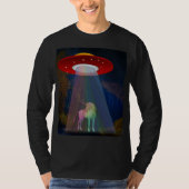 Einhorn unter UFO-Regenbogenbeam am Night, ZKoA T-Shirt (Vorderseite)