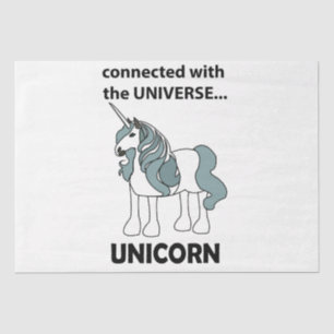 Einhorn, verbunden mit dem Universum Einhorn Seidenpapier