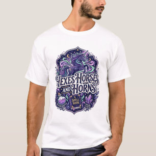 Einhorn verhext Pferde und Hörner POD Fertig POD K T-Shirt