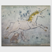 Einhorn-Verpackung oder Decoupage-Papier Geschenkpapier (Flach)