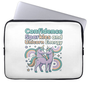 Einhorn-Vertrauensfunken und Einhorn-Energie-T-Shi Laptopschutzhülle