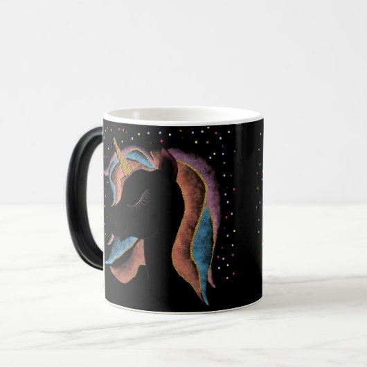 Einhorn Verwandlungstasse (Vorderseite Links)