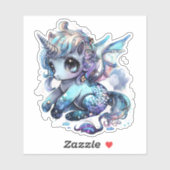 Einhorn, Vinyl-Aufkleber nach Maß geschnitten Aufkleber (Blatt)