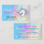 Einhorn Visitenkarte (Vorne/Hinten)