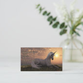 Einhorn Visitenkarte (Stehend Vorderseite)