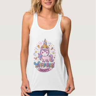 Einhorn-Waffelhorn-Gesellschaft Druckfertige Bekle Tank Top