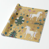 Einhorn-Wald-Geschenkpapier Geschenkpapier (Ungerollt)