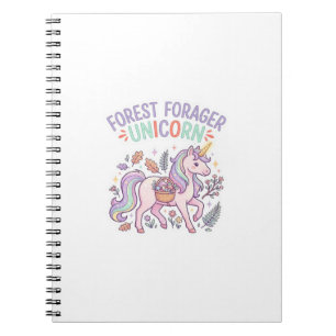 Einhorn-Wald-Sammler-Einhorn-Grafikdesign Weiß Notizblock